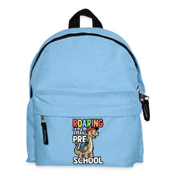 Roaring into Preschool Dinosaur Back to School - Kids' Backpack - light blue - Front