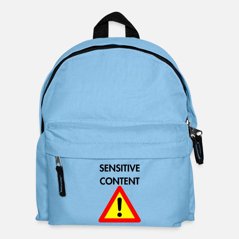 Sensitive Content - Kids' Backpack - light blue