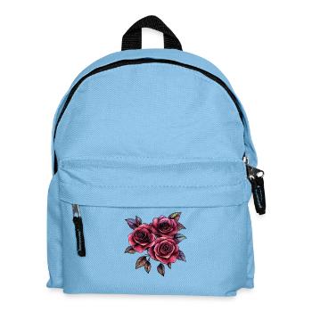 Rosen im Neon-Noir Stil - Kinder Rucksack - Hellblau - Vorne