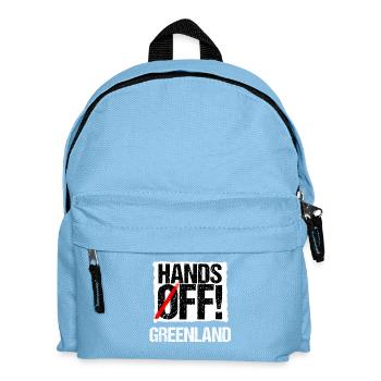 Hands Off Greenland - Kinder Rucksack - Hellblau - Vorne