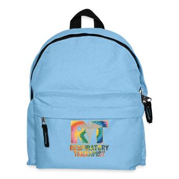 Respiratory Therapist Tie-Dye - Kids' Backpack - light blue - Front