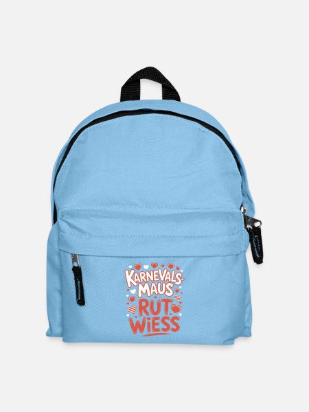 Karnevalsmaus Rut Wiess Köln Kölner Karneval Maus - Kinder Rucksack - Hellblau
