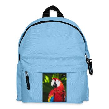 Tropische Farben des Macau-Aras - Kinder Rucksack - Hellblau - Vorne