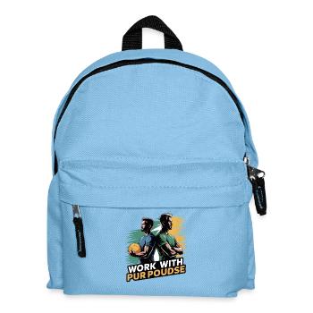 Work with Purpose Motivation Sport Design - Kinder Rucksack - Hellblau - Vorne