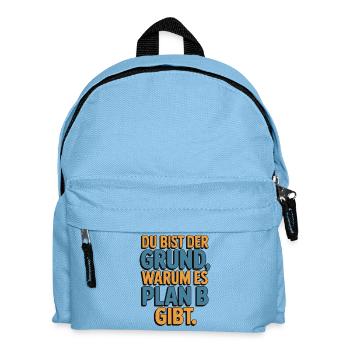 C’est à cause de toi qu’il y a un plan B - Sac à dos Enfant - bleu clair - Devant