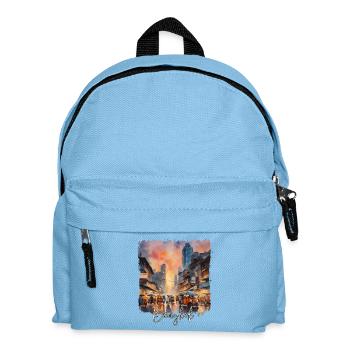 Bangkok Thailand, Bangkok Watercolor - Kids' Backpack - light blue - Front