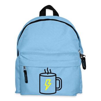 Énergie Bombardée de tasses à café - Sac à dos Enfant - bleu clair - Devant