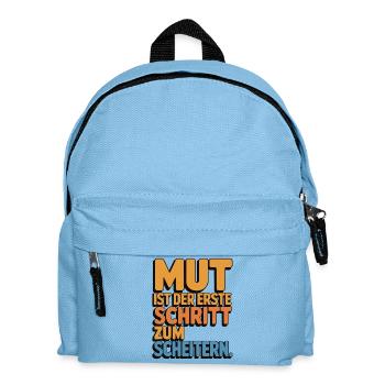 Le courage est la première étape vers l’échec - Sac à dos Enfant - bleu clair - Devant
