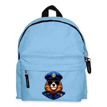 Murmeltiere Polizei - Kinder Rucksack - Hellblau - Vorne