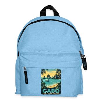 Cabo San Lucas Mexico Retro Spring Break Cruise - Kids' Backpack - light blue - Front