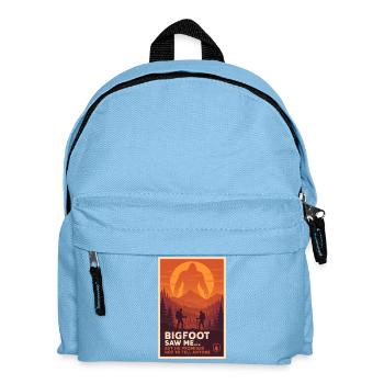 Bigfoot Saw Me | Outdoor Humor - Kids' Backpack - light blue - Front