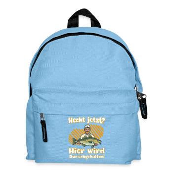 Pike maintenant ? C’est ici que la morue est gardée ! - Sac à dos Enfant - bleu clair - Devant