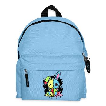 Goth Bunny Horror Rabbit Gothic Gruselig Gruselig - Kinder Rucksack - Hellblau - Vorne