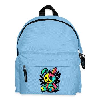 Goth Bunny Horror Rabbit Gothic Gruselig Gruselig - Kinder Rucksack - Hellblau - Vorne