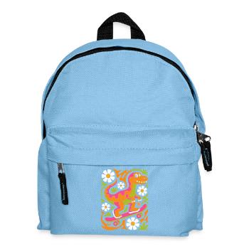 Dino Skateboard Floral Splendour - Kids' Backpack - light blue - Front