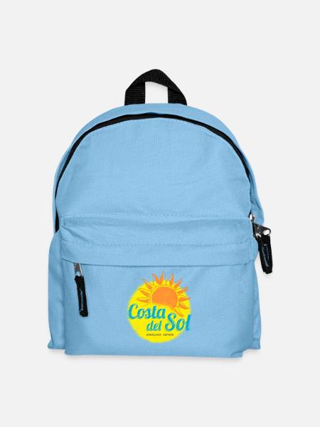 Costa del Sol Spanien Andalusien Málaga Souvenir - Kinder Rucksack - Hellblau