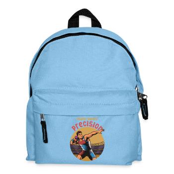 Kugelstoßen: Kraft trifft Präzision - Kinder Rucksack - Hellblau - Vorne