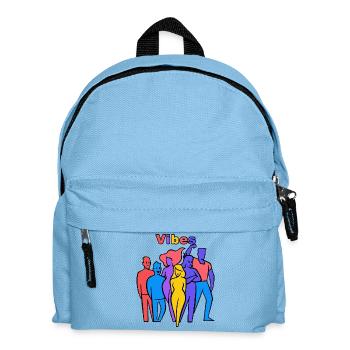 Vibes Rainbow Silhouettes - Kinder Rucksack - Hellblau - Vorne