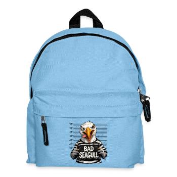 Mouette maléfique disant de l’humour nord-allemand - Sac à dos Enfant - bleu clair - Devant