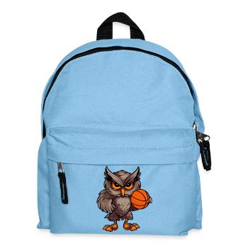 Hibou de basket-ball - Sac à dos Enfant - bleu clair - Devant