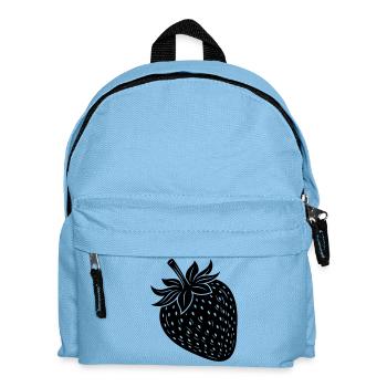 Strawberry Fruit Silhouette - Kids' Backpack - light blue - Front