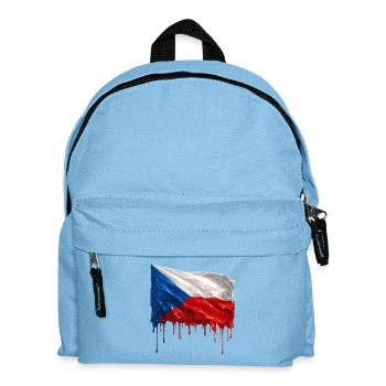 Tschechische Flagge bunte Farbe - Kinder Rucksack - Hellblau - Vorne