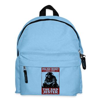 Polish Irony Stańczyk The Sad Jester - Kids' Backpack - light blue - Front