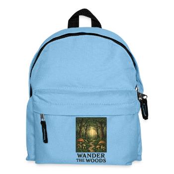 Forest path of hikers - Kids' Backpack - light blue - Front