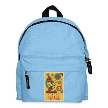 The Little Things | Microbiology Microscope - Kids' Backpack - light blue - Front