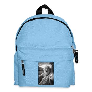 Socrates' Self-Portrait - Kids' Backpack - light blue - Front