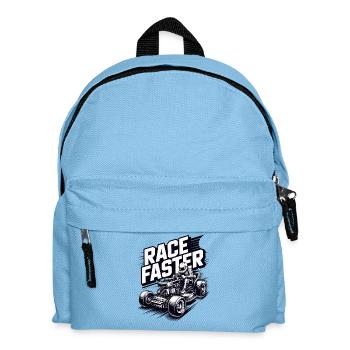Rasentraktorrennen Motorsport Lawnmower Racing  - Kinder Rucksack - Hellblau - Vorne