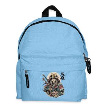 Lion Samurai Armor Warrior - Kids' Backpack - light blue - Front