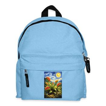 Venusfliegenfalle Sternennacht - Kinder Rucksack - Hellblau - Vorne