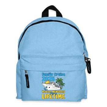 Family Cruise Vacation Trip Cruising - Kids' Backpack - light blue - Front