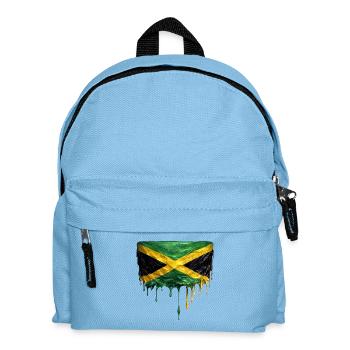 Jamaica Flag Teardrop Print - Kids' Backpack - light blue - Front