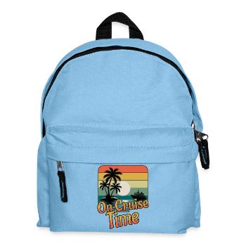 On Cruise Time Family Vacation Trip Cruising - Kids' Backpack - light blue - Front
