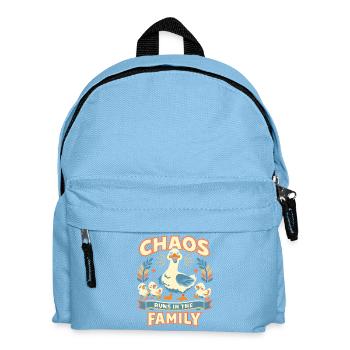 Geese Chaos - Kids' Backpack - light blue - Front
