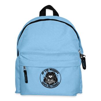 Grummelkat Ramen Bowl Grumpy Katze Launisch - Kinder Rucksack - Hellblau - Vorne