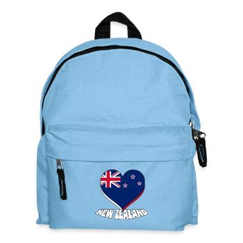 Neuseeland - Kinder Rucksack - Hellblau - Vorne