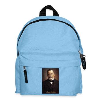 Louis Pasteur Vintage Portrait - Kids' Backpack - light blue - Front