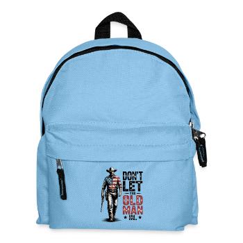 Lass den alten Mann nicht in der alten amerikanischen Flagge - Kinder Rucksack - Hellblau - Vorne