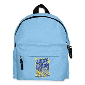 Juicy Lemon Summer Citrus Design - Kids' Backpack - light blue - Front