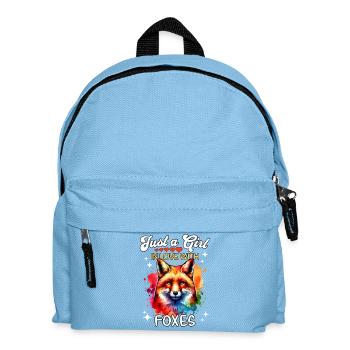 Renard Rouge Renard Fille Renard - Sac à dos Enfant - bleu clair - Devant