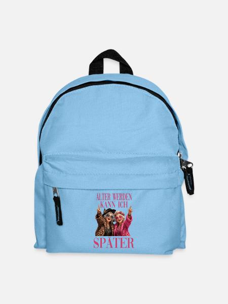 Älter Werden Kann Ich Später Lustiger Oma Spruch - Kinder Rucksack - Hellblau