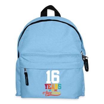 Sixteen Years Of Being Awesome - Kids' Backpack - light blue - Front
