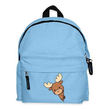 Élan d’Alaska Elk Deer mignon et drôle d’orignal d’Alaska - Sac à dos Enfant - bleu clair - Devant