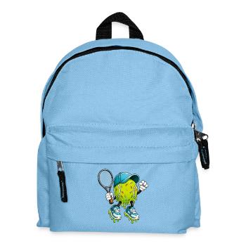 Dripping Tennis Ball Player Court Humor - Kids' Backpack - light blue - Front