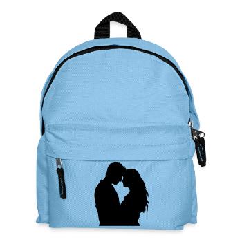 Couple Silhouette Love Romance Valentine's Day Boyfriend - Kids' Backpack - light blue - Front