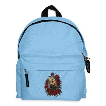 Ship in Bottle - Roses and Freedom - Kids' Backpack - light blue - Front