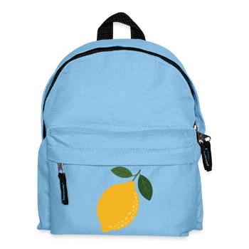 Citrus Sun Lemon Illustration - Kids' Backpack - light blue - Front